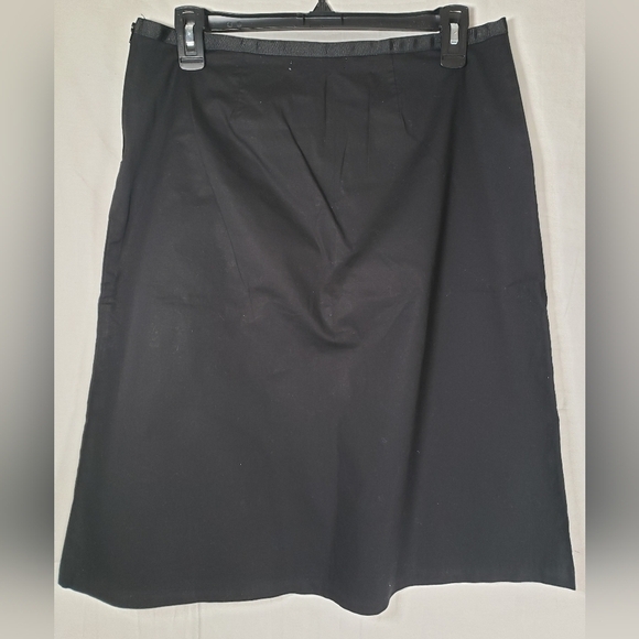 Jonathan Martin Black Embroidered Floral Swing 60's Skirt Sz M - Picture 3 of 6